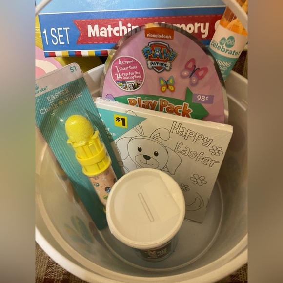 Easter Basket Set With Little Tikes Matching Memory Game & More - Picture 4 of 11